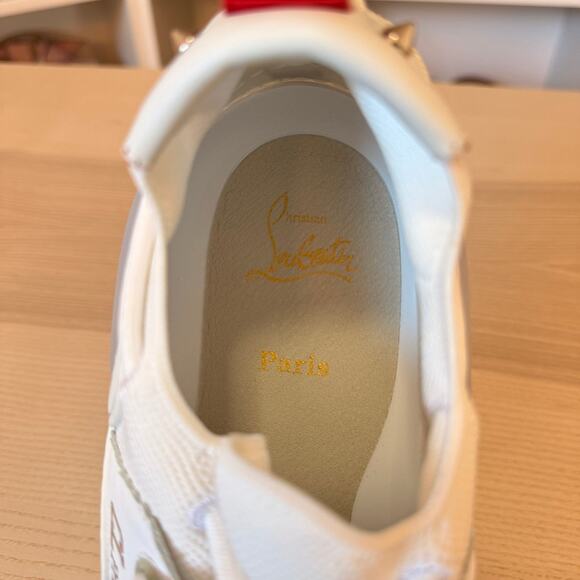 Christian Louboutin Arpoador White Leather Drawstring Low Top Sneakers 42.5 main image 10